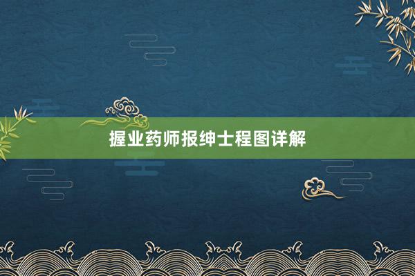 握业药师报绅士程图详解